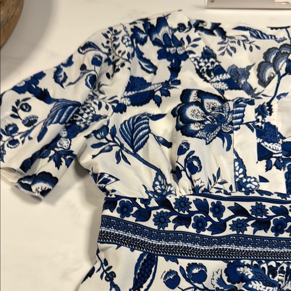 Floral Blue and White Dress - Picture 7 of 9